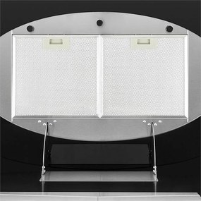 Klarstein Secret Service, mennyezeti szagelszívó, 220 W, érintős, üveg, LED