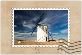 Poszterek 120x80 Szélmalom Fa lapåtok
