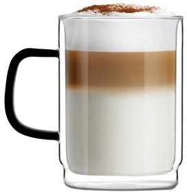 Carbon 2 db-os doplafalú bögre szett, 350 ml - Vialli Design
