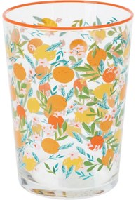 Flowers & Fruits 4 db-os pohárkészlet 510 ml, narancs