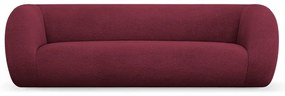 Borvörös buklé kanapé 230 cm Essen – Cosmopolitan Design