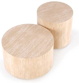 Palmer dohányzóasztal - kör, bézs