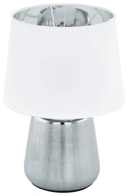 Eglo 99329 Manalba 1 asztali lámpa, ezüst, E14 foglalattal, max. 1x40W, IP20