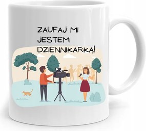 Riporter Újságíró Bögre Bízz Bennem! Ajándék fényképes nyomattal