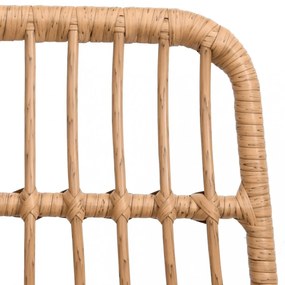 2 db polietilén rattan kerti szék 48 x 62 x 84 cm