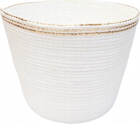 Virágcserép Fehér Nagy 23cm boho erkély terasz bonsai pálmafa