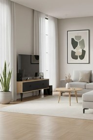 Mona TV-állvány, zafír tölgy-antracit, 120 cm