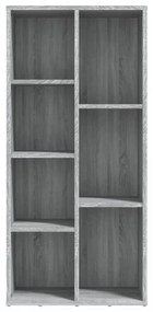 szürke sonoma színű könyvszekrény 50 x 25 x 106 cm