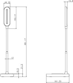 LED lámpa OCTAVIA 7W dimmelhető, vezeték nélküli töltés - DL4301/B