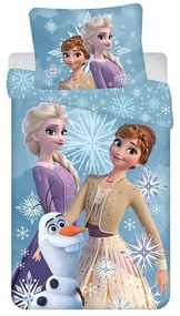 Egyszemélyes pamut gyerek ágyneműhuzat 140x200 cm Frozen – Jerry Fabrics