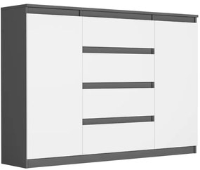 Tágas komód R-140-S4 - különböző színváltozatokban sonoma mix fehér