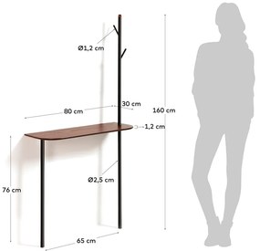 Marcolina konzolasztal fogassal, 80 x 160 cm - Kave Home