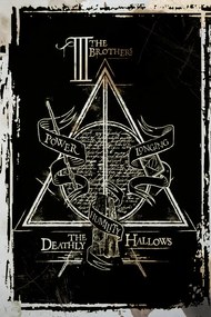 Művészi plakát Harry Potter - Deathly Hallows Graphic