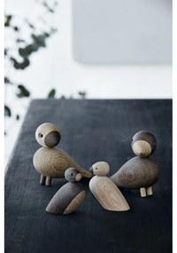 Bojesen Denmark Pair of Sparrows 2 db dekorációs figura tömör tölgyfából - Kay