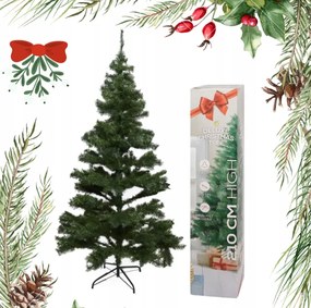 Dús Műkarácsonyfa 210CM Magas Fém Talppal Premium