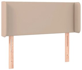 cappuccino műbőr szárnyas fejtámla 93x16x78/88 cm