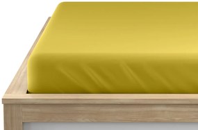 Jersey sárga lepedő EXCLUSIVE 160 x 200 cm