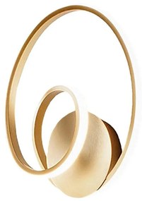 Gea Luce DIVA A ORO SPAZZOLATO -LED Dimmelhető fali lámpa 20W/230V arany