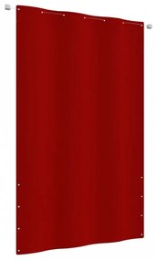 Piros oxford-szövet erkélyparaván 140 x 240 cm