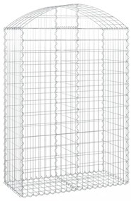 íves horganyzott vas gabion kosár 100x50x140/160 cm