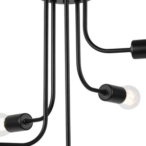 Felületre szerelhető csillár  TRINITY 5xE27/15W/230V fekete