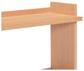 Natúr színű többszintes fali polc tölgyfa dekorral 100 cm Forma – Hübsch