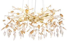 Globo 64132-8 - Csillár zsinóron DANNA 8xG9/8W/230V átm. 61 cm arany