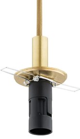 Argon 8450 - Csillár zsinóron ALMIROS 1xE14/7W/230V átm. 12 cm alabástrom arany