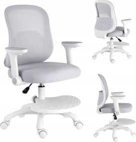 Neoseat Juni gyerek forgószék lábtartóval, szürke