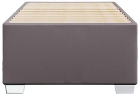 szürke műbőr ágykeret 100x200 cm