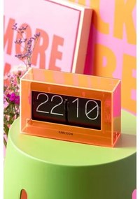 Karlsson 5976OR design fali/asztali billenő óranarancssárga, 21 cm