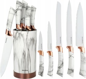 5 Db-os Konyhakés Készlet Klausberg Állványban, Fehér