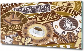 Fotó kép edzett üveg Kávé idő 100x70