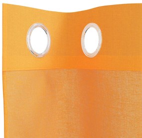 2 db narancssárga fátyolfüggönyök rojtokkal 140x140 cm