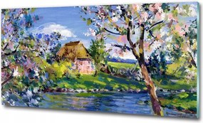 Fotótapéta üvegfalra Tavaszi tájkép 100x70