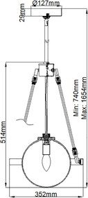 Quintiesse HARPER QN-HARPER-1P Függőlámpa 1x60W/E14