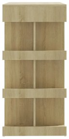 sonoma tölgy szerelt fa bárasztal tárolópolccal 100x50x101,5 cm