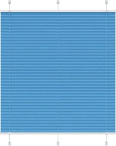 vidaXL pliszírozott redőny kék 115x150 cm szövetszélesség 114,4 cm