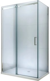 Mexen Omega 3 falas zuhanykabin 160x80 cm, 8mm átlátszó üveg - króm profil, 825-160-080-01-00-3S