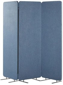 Kék paraván három panellel 184 x 184 cm STANDI Beliani