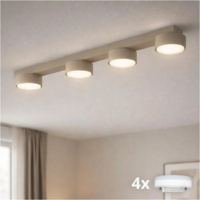 Brilagi - LED RGB dimmelhető beépíthető spotlámpa MONO 4xGX53/14W/230V Wi-Fi Tuya bézs