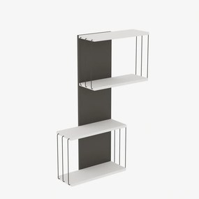 Destan fali polc, fehér, 65 cm