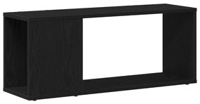 TV állvány, fehér, 80x24x32 cm, mérnöki fa