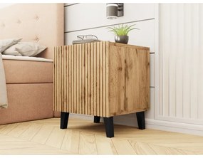 KÉSZLET 2x Éjjeliszekrény VAMOS 52x45 cm wotan tölgy