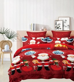 Mikroszálas ágyneműhuzat SANTALAND piros Ágyneműhuzat mérete: 70 x 80 cm | 140 x 200 cm