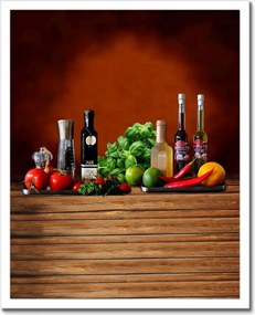 Poszterek keretben 40x50 Fűszerek a konyhába