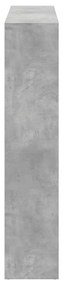 betonszürke szerelt fa könyvszekrény 137,5 x 29 x 137,5 cm