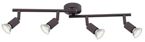 GLOBO 57382-4L - LED Spotlámpa OLIWA 4xGU10/3W/230V fekete