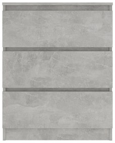 betonszürke szerelt fa tálalószekrény 60 x 35 x 76 cm
