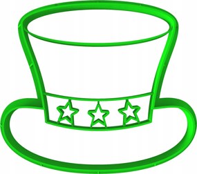 Foremka Lyukasztó Sütemény- és Mézeskalácsvágó Szilveszter Kalap 8cm